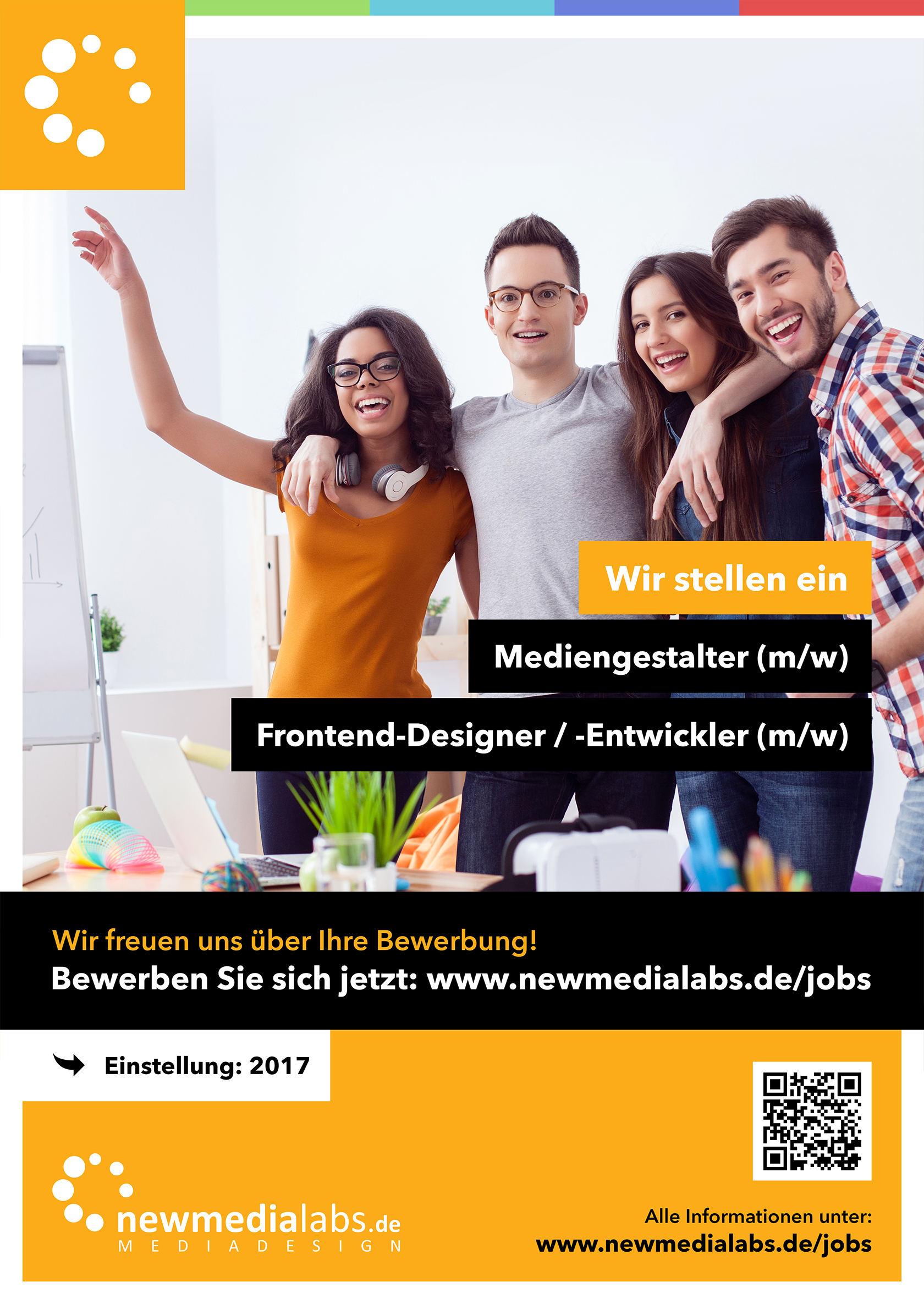 Wir stellen ein: Mediengestalter und Frontend-Designer