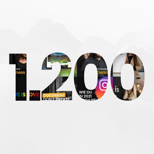 1200 FOLLOWER bei INSTAGRAM! Danke Danke Danke