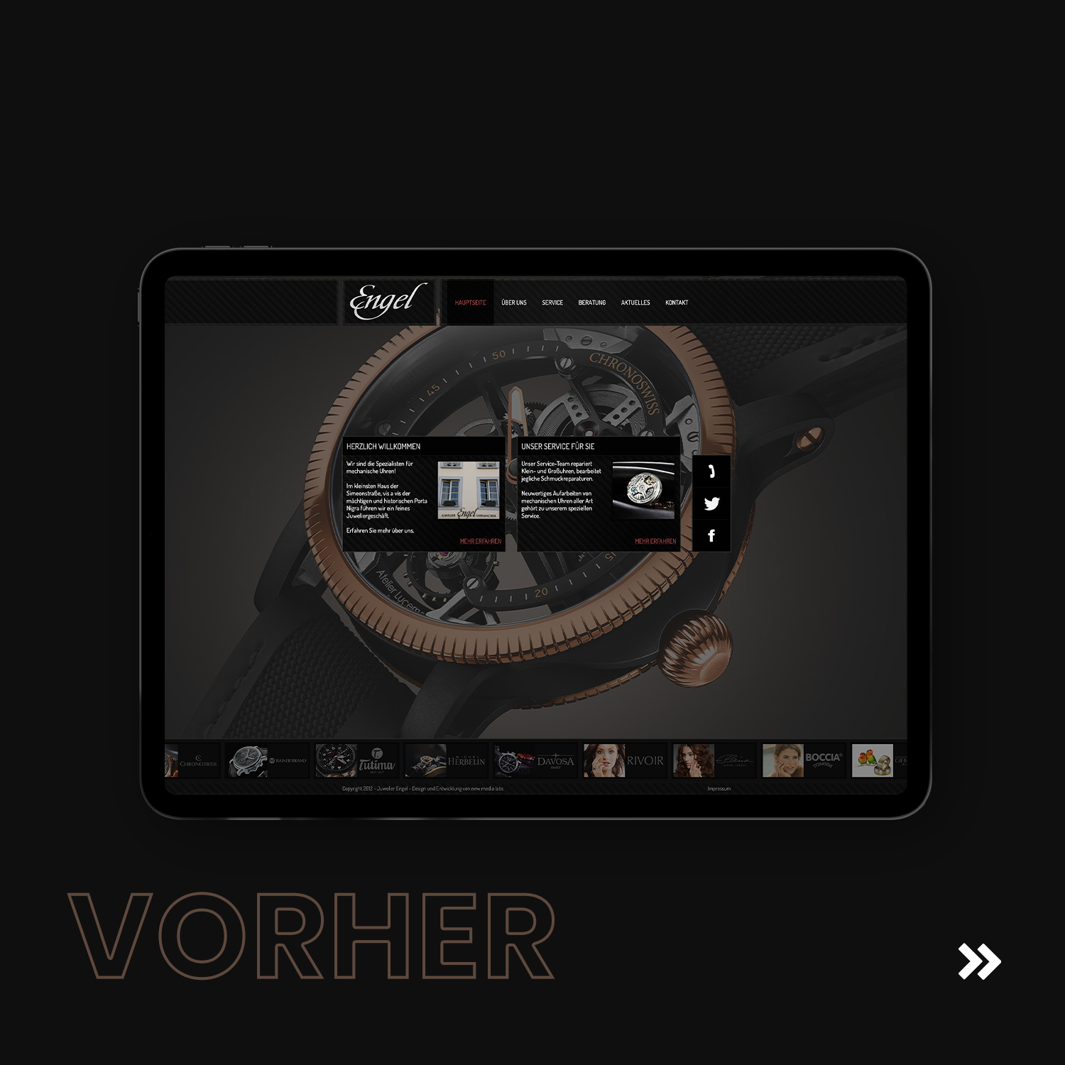 JUWELIER ENGEL - New website - new media labs